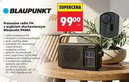 Biedronka Przenośne radio fm z wyjściem słuchawkowym blaupunkt pr8bk oferta