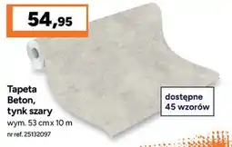 Bricoman Tapeta Beton, tynk szary oferta