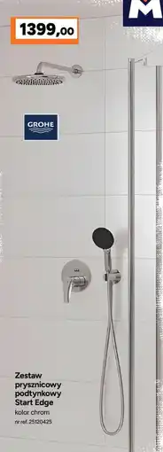 Bricoman GROHE Zestaw prysznicowy podtynkowy Start Edge kolor chrom oferta