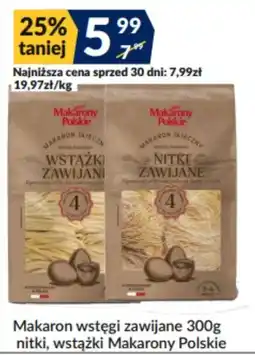 Sużyw Makaron wstęgi zawijane nitki, wstążki Makarony Polskie oferta