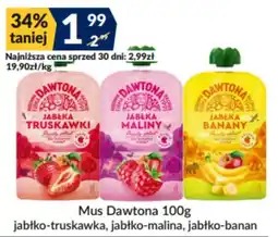 Sużyw Mus Dawtona jabłko-truskawka, jabłko-malina, jabłko-banan oferta