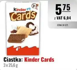 Eurocash Ciastka: Kinder Cards oferta