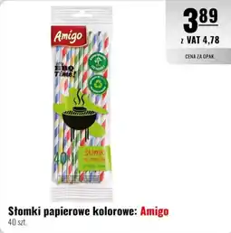 Eurocash Słomki papierowe kolorowe: Amigo oferta