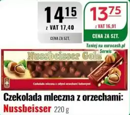 Eurocash Czekolada mleczna z orzechami: Nussbeisser oferta