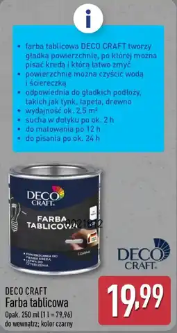 ALDI Farba tablicowa deco craft oferta