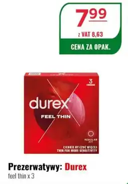 Eurocash Prezerwatywy: Durex feel thin oferta