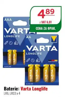 Eurocash Baterie: Varta Longlife oferta