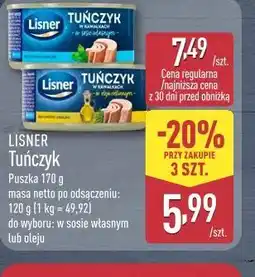 ALDI Lisner Tuńczyk oferta