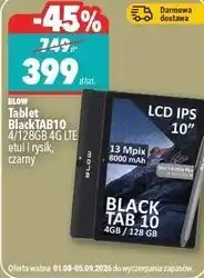 Biedronka Blow Tablet BlackTAB10 4/128GB 4G LTE etui i rysik, czarny oferta