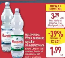 ALDI Muszynianka Woda mineralna wysokozmineralizowana oferta