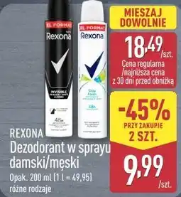 ALDI REXONA Dezodorant w sprayu damski/męski oferta