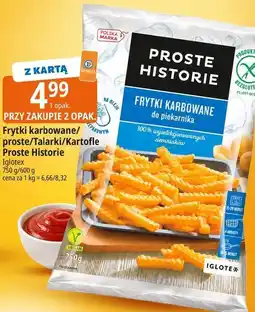 E.Leclerc Frytki karbowane/proste/Talarki/Kartofle Proste Historie oferta