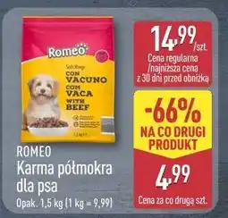 ALDI ROMEO Karma półmokra dla psa oferta