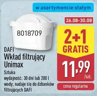 DAFI Wkład filtrujący Unimax