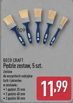 ALDI DECO CRAFT Pędzle zestaw oferta