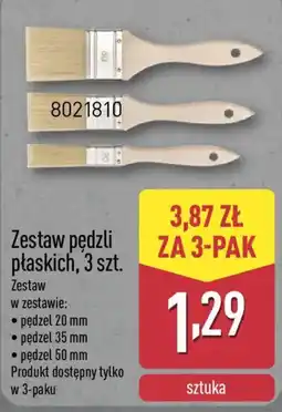 ALDI Zestaw pędzli płaskich oferta