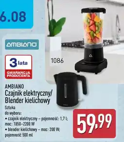 ALDI Ambiano Czajnik elektryczny/Blender kielichowy oferta