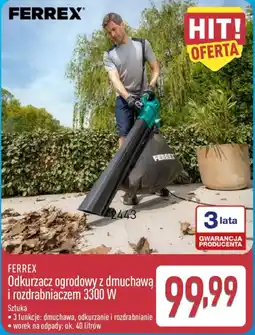 ALDI FERREX Odkurzacz ogrodowy z dmuchawą i rozdrabniaczem 3300 W oferta