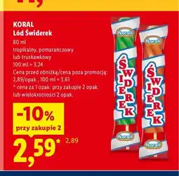 Lidl Lód Świderek pomarańczowy oferta