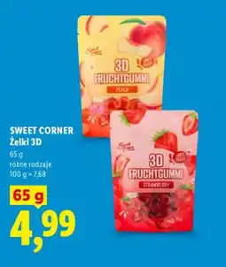 Lidl Żelki 3D Sweet Corner truskawkowe oferta