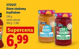 Lidl Dżem z truskawek słodzony ksylitolem Stovit oferta