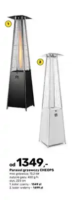 Bricomarche Parasol grzewczy Cheops czarny oferta
