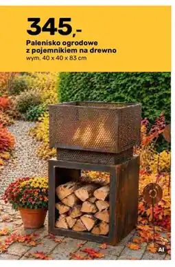 Bricomarche Palenisko ogrodowe z pojemnikiem na drewno oferta