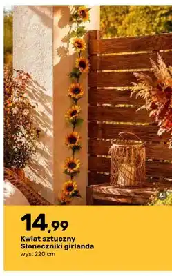 Bricomarche Kwiat sztuczny Słoneczniki girlanda oferta