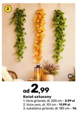 Bricomarche Kwiat sztuczny liście zwis oferta
