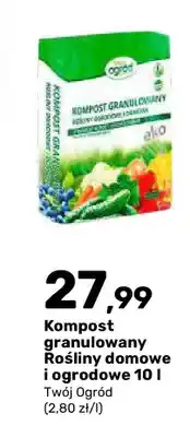 Bricomarche Kompost granulowany Rośliny domowe i ogrodowe Twój Ogród oferta