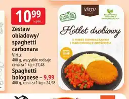 E.Leclerc Zestaw obiadowy spaghetti carbonara Virtu oferta
