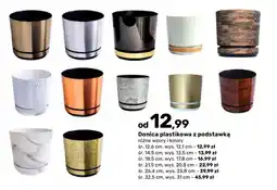 Bricomarche Donica plastikowa z podstawką wys. 12,1 cm oferta