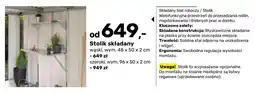 Bricomarche Stolik składany wąski oferta