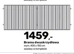 Bricomarche Brama ogrodzeniowa dwuskrzydłowa Eryk oferta