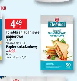 E.Leclerc Torebki śniadaniowe papierowe Elembal oferta
