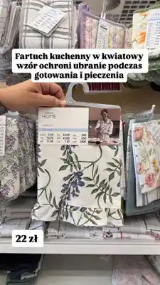 Pepco Fartuch kuchenny w kwiatowy wzór Pepco Home oferta