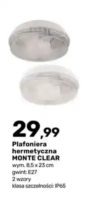 Bricomarche Plafoniera hermetyczna Monte Clear oferta