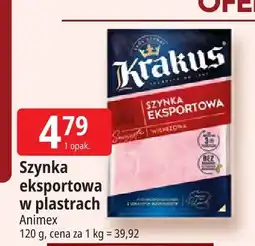 E.Leclerc Szynka eksportowa w plastrach Krakus oferta