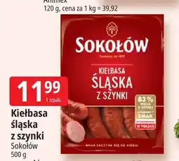 E.Leclerc Kiełbasa śląska z szynki Sokołów oferta
