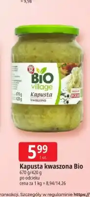 E.Leclerc Kapusta kwaszona Bio Village oferta