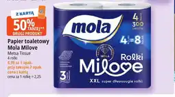 E.Leclerc Papier toaletowy Mola Milove 4-pak oferta