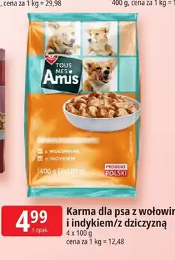 E.Leclerc Karma dla psa z wołowiną i indykiem Tous Mes Amis oferta