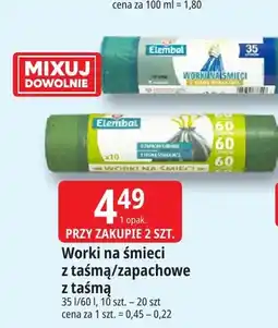 E.Leclerc Worki na śmieci z taśmą Elembal oferta