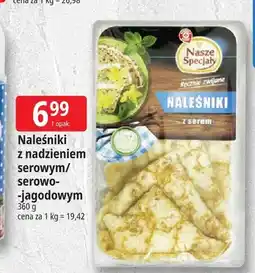 E.Leclerc Naleśniki z nadzieniem serowym Nasze Specjały oferta
