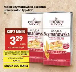 Delikatesy Centrum Mąka pszenna uniwersalna typ 480 Szymanowska Polskie Młyny oferta