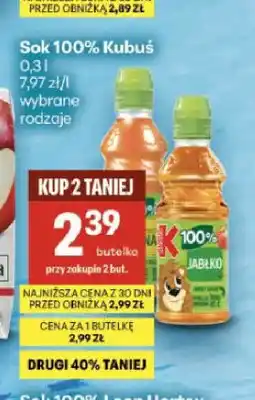 Delikatesy Centrum Sok Kubuś 100% oferta