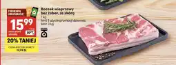Delikatesy Centrum Boczek wieprzowy bez żeber ze skórą oferta