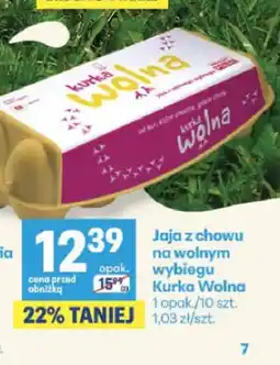 Delikatesy Centrum Jajka kurze z chowu na wolnym wybiegu Kurka Wolna oferta