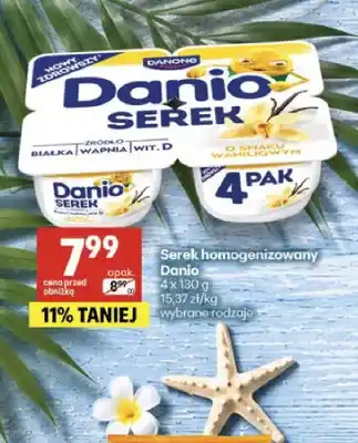 Delikatesy Centrum Serek homogenizowany Danio 4-pak oferta