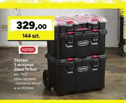 Bricoman Zestaw 3 skrzynek Stack'N'Roll Keter oferta